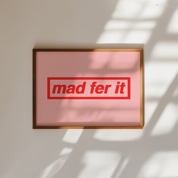 Oasis Mad Fer It Print / Oasis Keep Sake / Oasis Poster / Oasis Memorabilia / Oasis Mania / Oasis Print / Northern Art / Manchester Art, 2 of 4