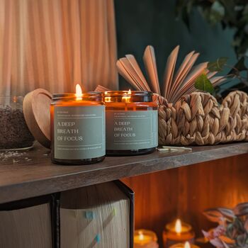 A Deep Breath Of Focus Essential Oils Candle, 4 of 4