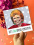 80s Cilla Black Christmas Card – Nostalgic Tv Christmas Card, thumbnail 1 of 4