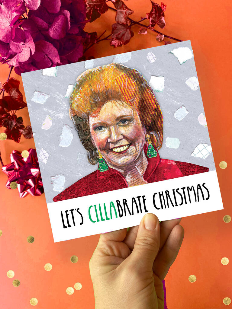 80s Cilla Black Christmas Card – Nostalgic Tv Christmas Card, 1 of 4