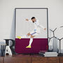 Emiliano Buendía Europa League Final Aston Villa Print | Gift For Villa Fans, thumbnail 1 of 4