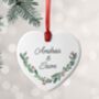 Personalised Couples Wreath Christmas Decoration, thumbnail 1 of 4