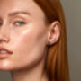 Ear Studs With Forgetmenot Flowers In Gold Or Silver, thumbnail 2 of 11