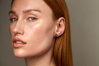 Ear Studs With Forgetmenot Flowers In Gold Or Silver, 2 of 11