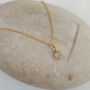 Gold Moonstone Necklace, thumbnail 1 of 3
