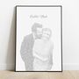 Personalised Song Lyrics Portrait – Custom Couple Gift, thumbnail 7 of 9