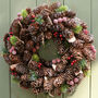 Natural Pine Cone Christmas Wreath, thumbnail 1 of 7