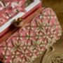 Jordan Pink Embroidered Purse In A Gift Box, thumbnail 4 of 5