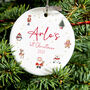 1st Christmas Personalised Tree Bauble Keepsake, thumbnail 4 of 5