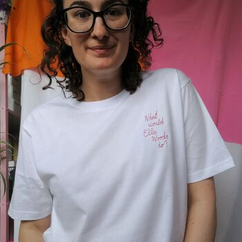 'What Would Elle Woods Do?' Embroidered T Shirt, 2 of 8