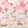 Rose Gold Floral Hen Party Photo Booth Props, thumbnail 3 of 3