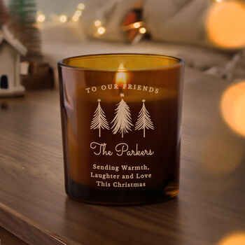 Personalised Christmas Candle For Friends, 2 of 4