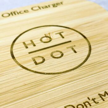 Personalised Wireless Wooden Phone Charger, 2 of 4