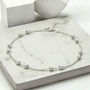 Sterling Silver Delicate Boxes Anklet, thumbnail 1 of 5