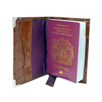Brown Passport Cover Luggage Tags, 8 of 9