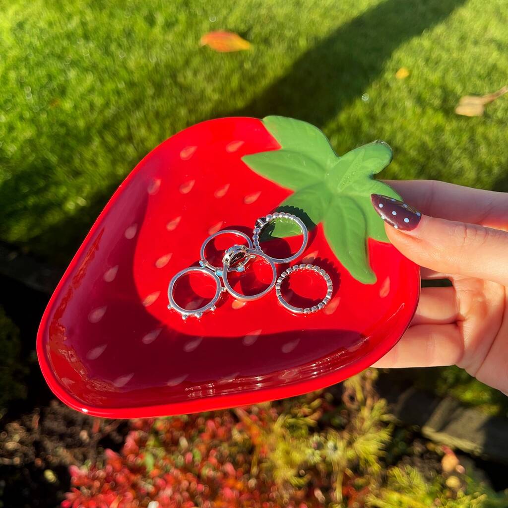 Strawberry Shaped Trinket Dish, 1 of 5