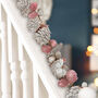 Heather Pink Pine Cone Christmas Garland, thumbnail 4 of 6