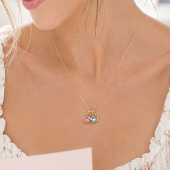 Personalised Gold Family Birthstone Necklace, 4 of 8