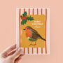 Robin Christmas Card For Mum, thumbnail 1 of 4
