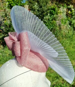 White And Pink Hat With Pink And Crystal Beading, 4 of 6