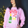 Prosecco Pun Christmas Jumper, thumbnail 1 of 7