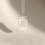 Sterling Silver Engravable Rectangle Pendant Necklace, thumbnail 2 of 6