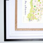 Map Of Oxfordshire Art Print, thumbnail 5 of 5