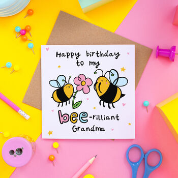 My Bee Rilliant Grandma Birthday Card, 2 of 2