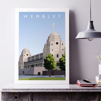England Football Wembley Stadium Twin Towers Poster, 3 of 8