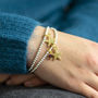 Personalised Gold Plated Star Beaded Charm Bracelet, thumbnail 3 of 10