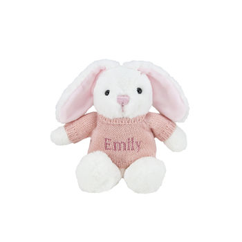 personalised pink bunny