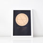 Gold Foil Astrology Star Map | Golden Anniversary, thumbnail 3 of 12