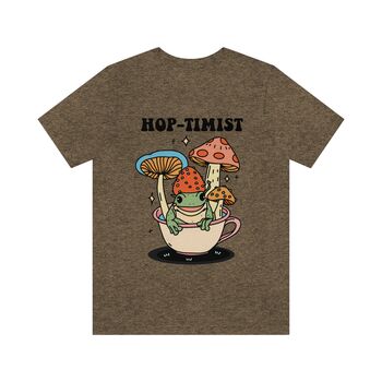'Hop Tomist' Optimistic Frog Tshirt, 7 of 7