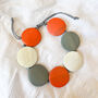 Earth Tone Wooden Circle Bracelets, thumbnail 1 of 2