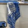 Patmos Patterned Peshtemal Towel Sky Blue, thumbnail 9 of 9