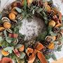 Dried Oranges And Cinnamon Handmade Christmas Wreath, thumbnail 1 of 3