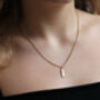Abstract Leaf Necklace In Silver Or Gold Vermeil, thumbnail 1 of 3