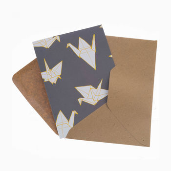 Origami Cranes Gift Wrap Set, 3 of 3