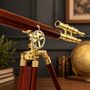 Nautical Telescope With Wooden Tripod, thumbnail 5 of 10