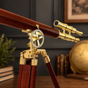 Nautical Telescope With Wooden Tripod, 5 of 10