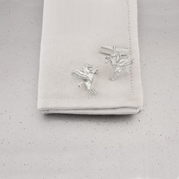 Pegasus Cufflinks In Sterling Silver, 2 of 3