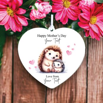 Personalised Mother's Day Hedgehog Decoration, 2 of 2