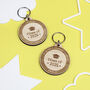 Personalised School Graduation Wooden Keyring, thumbnail 2 of 5