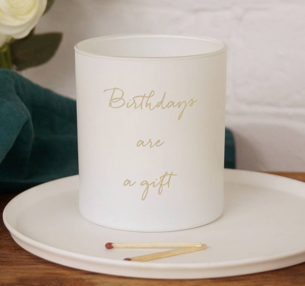 personalised birthday candle by illumer