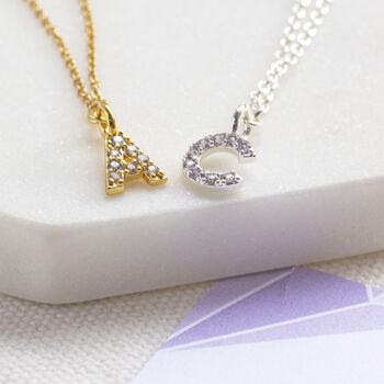 June Birthstone Initial Necklace, 6 of 8
