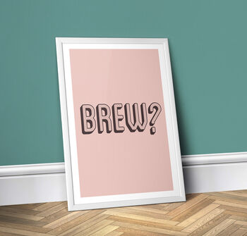 Brew, Colourful Kitchen Print, 3 of 6