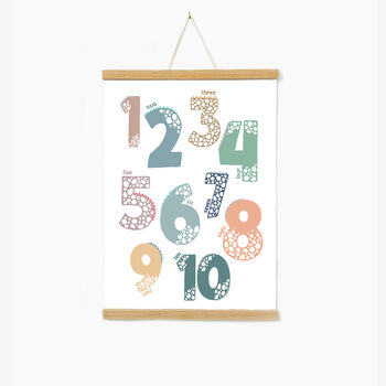 Dinosaur Educational Number Counting Children's Print, 2 of 3