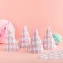 Pastel Harlequin Party Hats, thumbnail 4 of 6