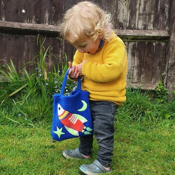 Toddler's Personalised Handbag Blue, 7 of 10