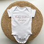 Personalised Embroidered Sibling Babygro, thumbnail 2 of 7